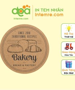 Decal giấy kraft ( decal da bò ) A3