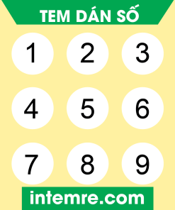 Tem nhãn dán đánh số