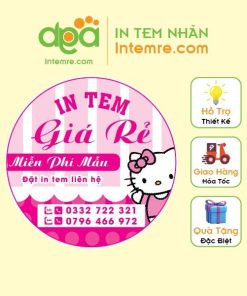 In Tem Nhãn Giấy Decal Dán Intemre.com Thiết Kế Theo Yêu Cầu Số Lượng Ít Khổ A3